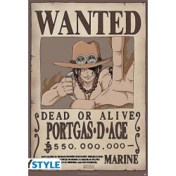 POSTER ONE PIECE WANTED ACE...